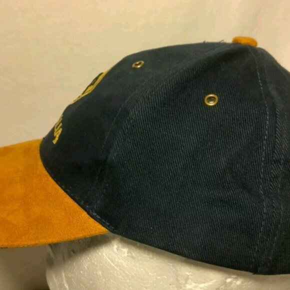 Australia Kangaroo Crossing Cap Hat Blue Soft Canvas Suede Brim Aussie Outback - Picture 7 of 13